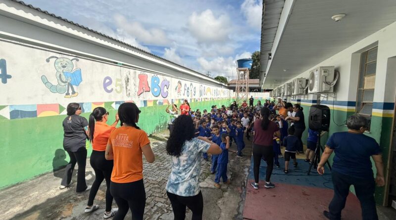 Prefeitura promove ‘Dia D do Desafio Saudável’ no Cmei Padre Cláudio Dalbon e incentiva bons hábitos alimentares e exercícios físicos