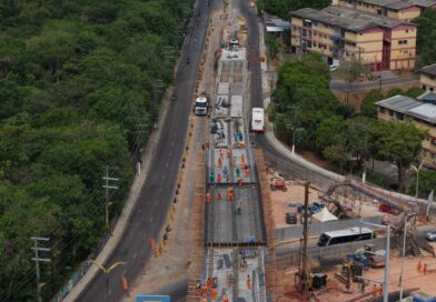 Prefeitura de Manaus avança na construção do complexo viário ‘Passarão’ com concretagem de duas estruturas