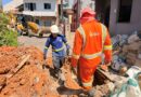 Prefeitura de Manaus acompanha recuperação da rua Pavão após tubulação de concessionária provocar afundamento parcial da via