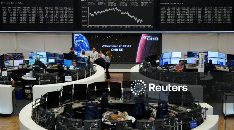Ações europeias interrompem quatro semanas de altas com preços mais altos do petróleo
