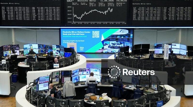 Ações europeias recuam diante de pedidos de desaceleração da IA e preocupações com inflação