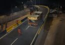 Prefeitura de Manaus avança com sinalização da alça superior do viaduto ‘Passarão’ durante a madrugada 