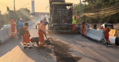 Prefeitura de Manaus conclui primeira faixa da alça viária do complexo viário ‘Passarão’ e acelera conclusão da segunda