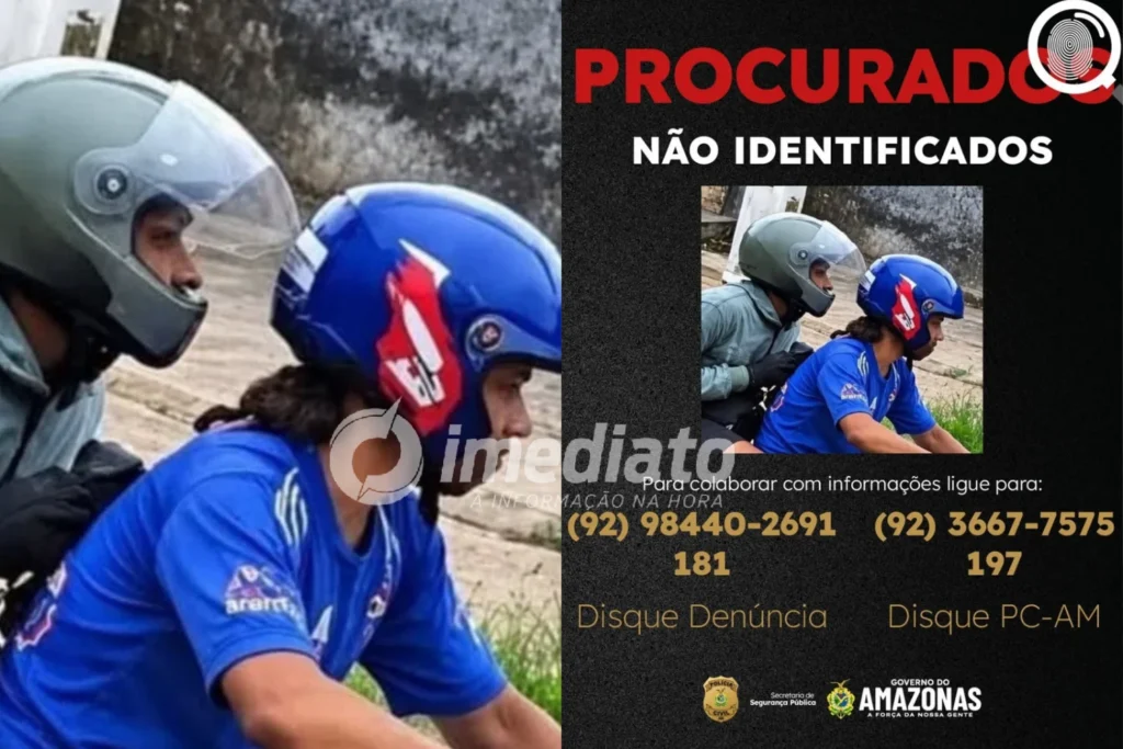 VEJA: Dupla é procurada após invadir restaurante e aterrorizar funcionária durante assalto