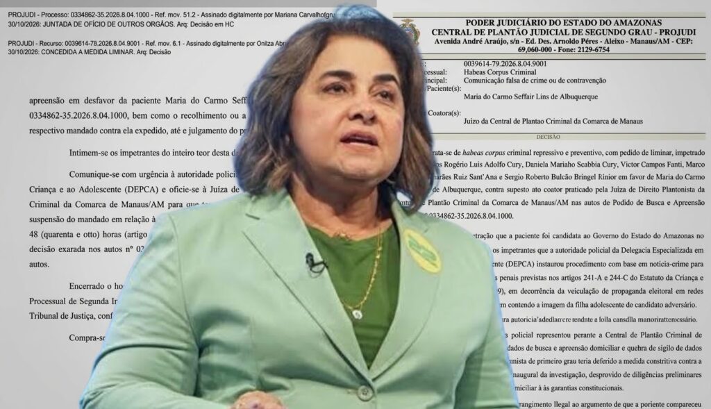 Alvo de investigação, Maria do Carmo recorre à Justiça para barrar apreensão de celular