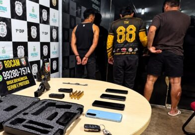 Suspeitos de furtar pistola com ‘chapolim’ são detidos e negam crime em Manaus